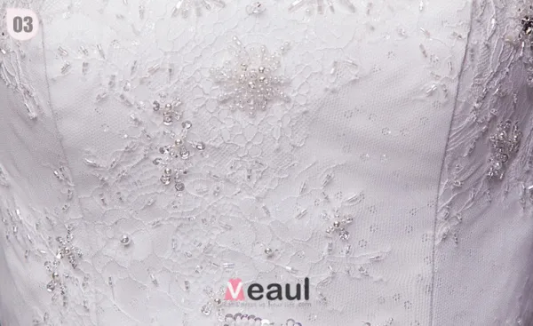 Sirène Bustier Chapelle Train Dentelle Robe De Mariée
