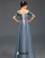 Empire Bretelles Profonde Col V Bling Bling Sash Tulle Robes De Soirée