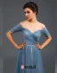 Empire Bretelles Profonde Col V Bling Bling Sash Tulle Robes De Soirée