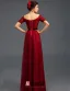 Empire Bretelles Profonde Col V Bling Bling Sash Tulle Robes De Soirée