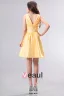 2015 Consummate Taffeta Daffodil A-line Short Bridesmaid Dress