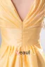 2015 Consummate Taffeta Daffodil A-line Short Bridesmaid Dress