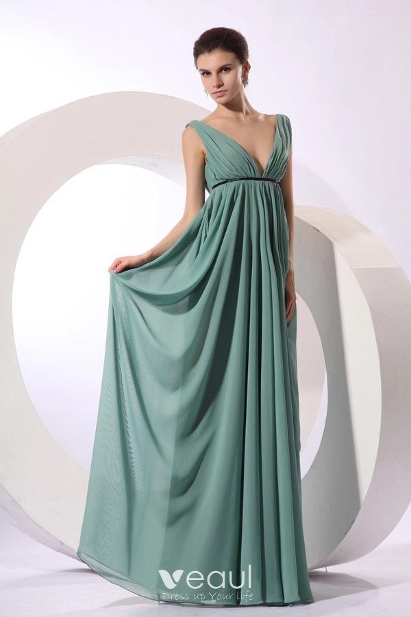 2015 Avant-Garde Floor-length Empire V-neck Bridesmaid Dress 2015 Avant-Garde Floor-length Empire V-neck Bridesmaid Dress