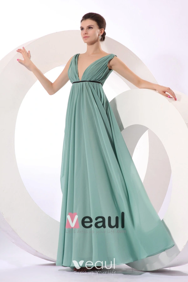 2015 Avant-Garde Floor-length Empire V-neck Bridesmaid Dress 2015 Avant-Garde Floor-length Empire V-neck Bridesmaid Dress