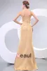 2015 Unique Satin Floor-length Spaghetti Straps Long Bridesmaid Dress