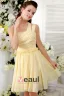 2015 Charming Princess One Shoulder Daffodil Cocktail Dress