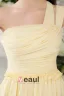 2015 Charming Princess One Shoulder Daffodil Cocktail Dress