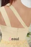 2015 Charming Princess One Shoulder Daffodil Cocktail Dress