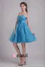 2015 Goodly Short Strapless Blue Cocktail Dress