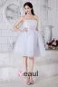 Dernières Robe De Cocktail Bustier À Volants Glissière