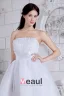Dernières Robe De Cocktail Bustier À Volants Glissière