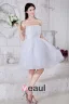 Dernières Robe De Cocktail Bustier À Volants Glissière