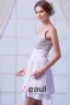 2015 Perfect Chiffon Beading A-line White Cocktail Dress