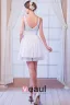 2015 Perfect Chiffon Beading A-line White Cocktail Dress