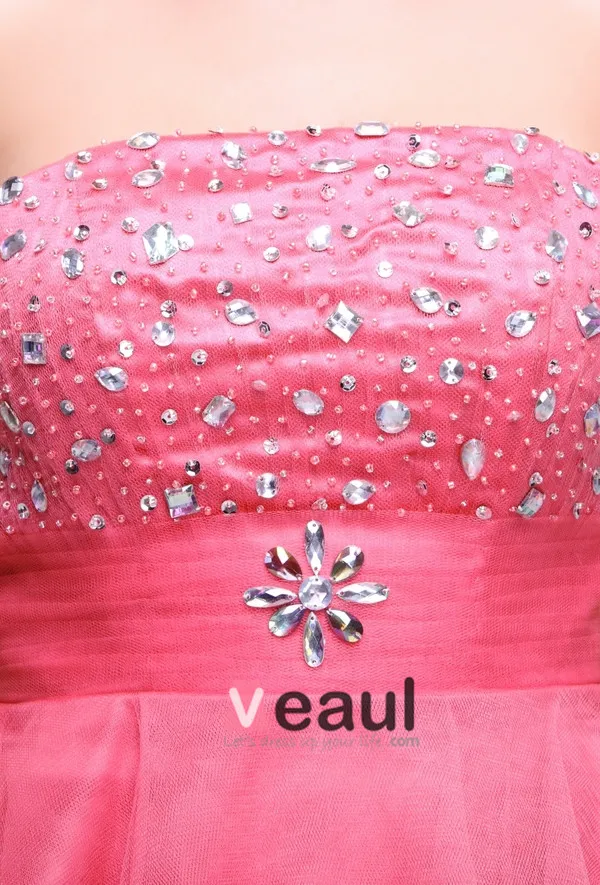 Pastèque Robe Sans Manches Robe De Cocktail Bustier