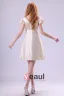 Hors-la-épaule Robe Cocktail Le Plus En Vogue À Glissière Satin