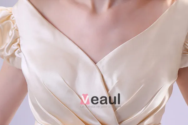 Hors-la-épaule Robe Cocktail Le Plus En Vogue À Glissière Satin