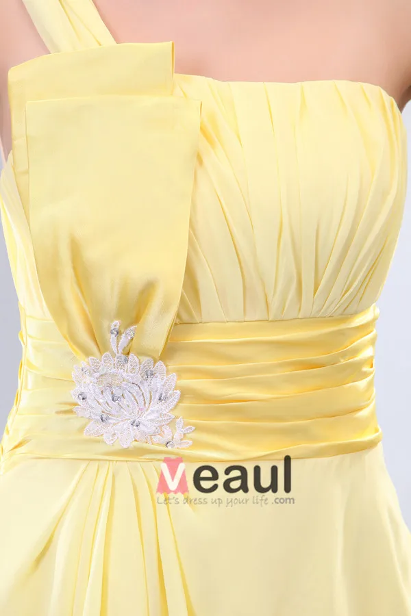 2015 Chic Draped Sash Backless One-shoulder Cocktail Dress Party Dress