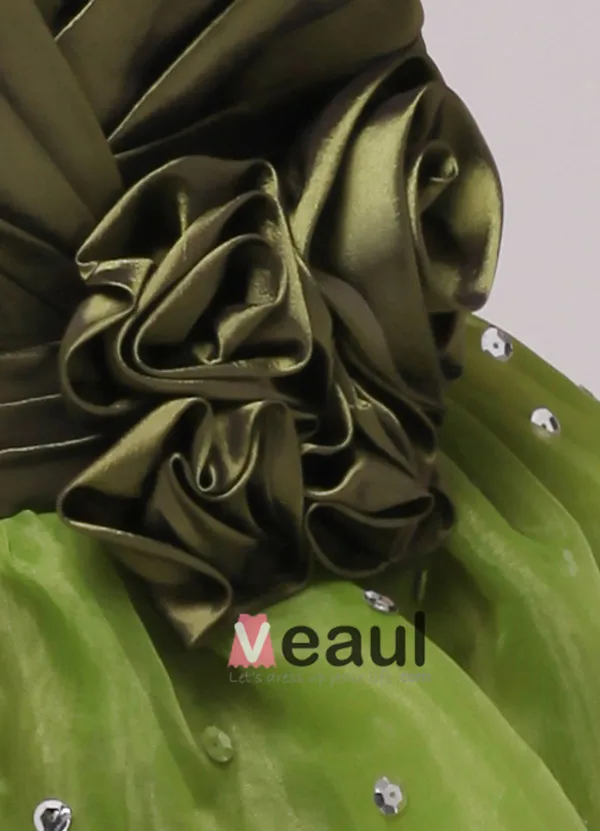2015 Green A-line Short Cocktail Dress