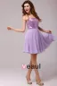 Dentelle Mousseline Robe De Cocktail Bustier Zippée