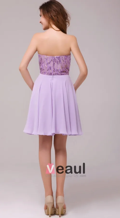 Dentelle Mousseline Robe De Cocktail Bustier Zippée