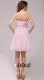 2015 Graceful A-line Knee-length Pink Cocktail Dress