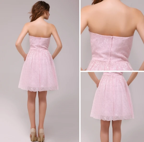 2015 Graceful A-line Knee-length Pink Cocktail Dress