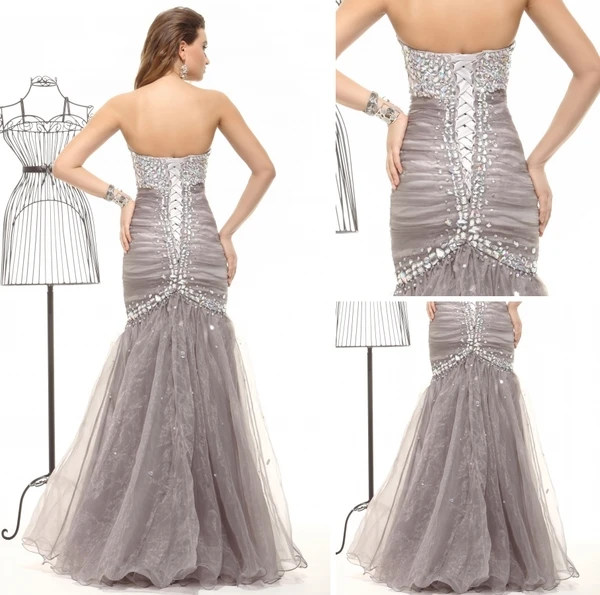La Mode Champagne Aucun Robe De Soirée Sirène De Train