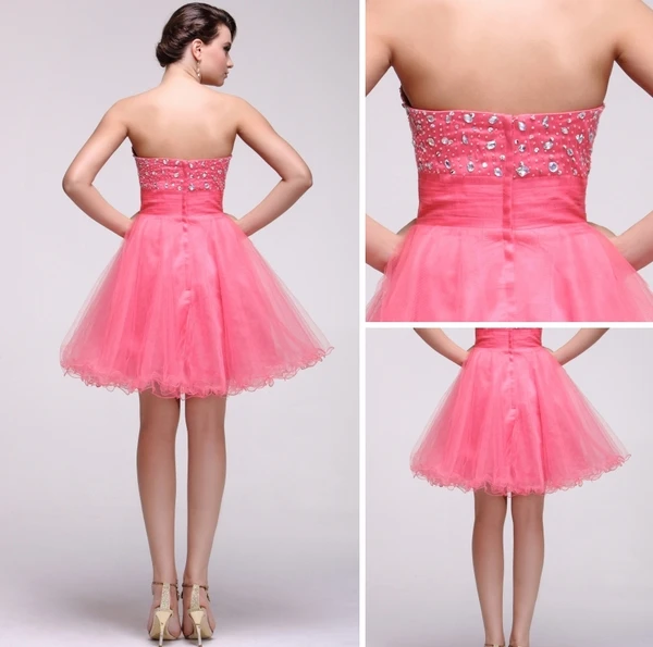 Pastèque Robe Sans Manches Robe De Cocktail Bustier