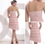 Mode Ett-line One-shoulder Rufsar Rosa Cocktailklänning