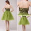 2015 Green A-line Short Cocktail Dress