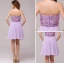 Dentelle Mousseline Robe De Cocktail Bustier Zippée