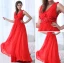 2015 Classical Backless Beading Appliques Flowers Draped long Evening Dresses