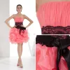 Bustier Glamour Robe De Cocktail Courte Rose