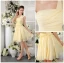 2015 Charming Princess One Shoulder Daffodil Cocktail Dress