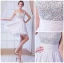 2015 Perfect Chiffon Beading A-line White Cocktail Dress