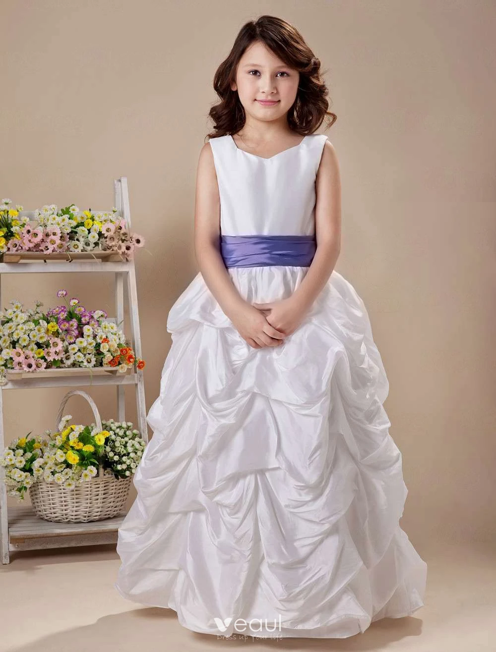 Taffeta Flower Girl Sash