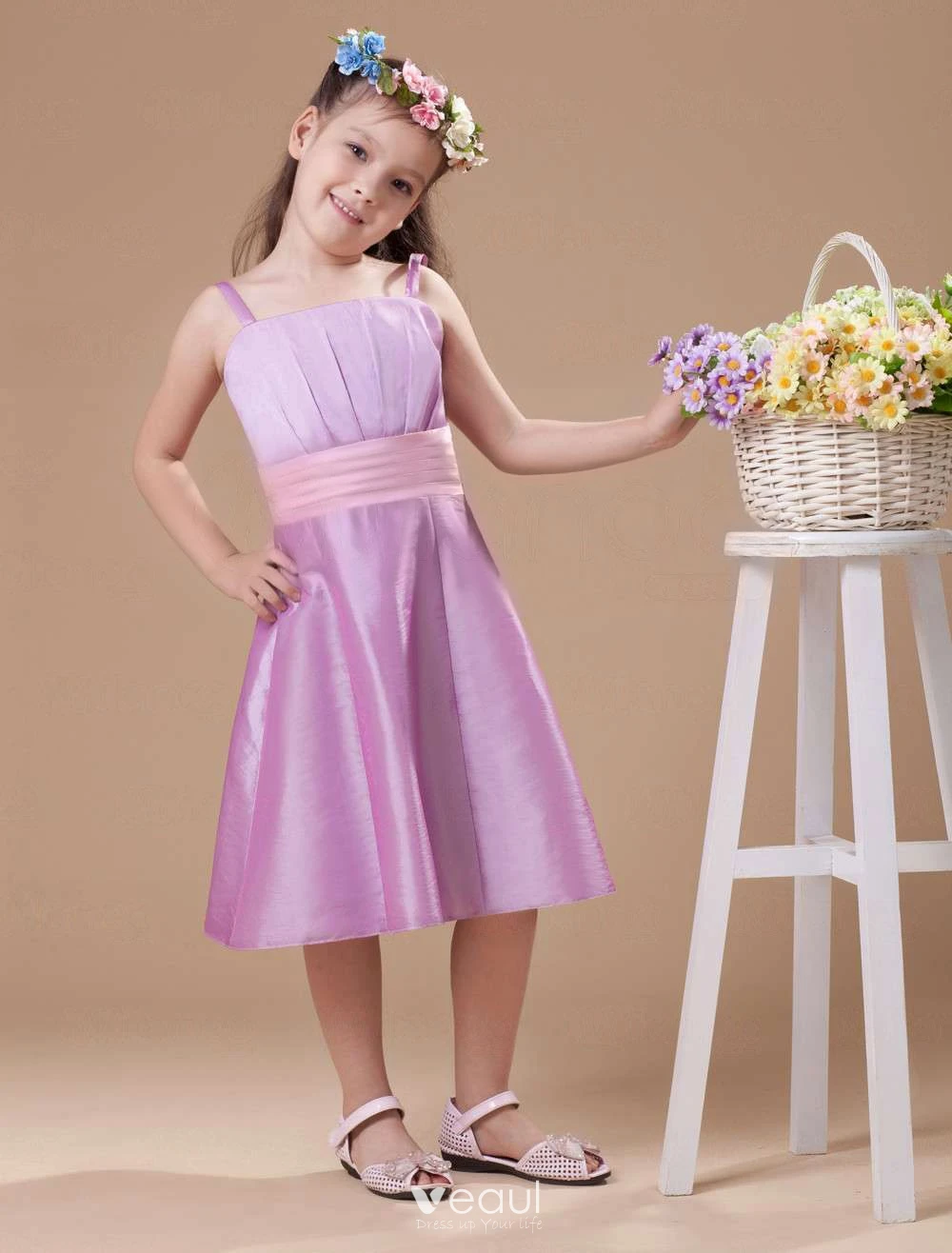 Flower girl outlet dresses lilac color