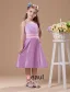 Taffetas Lilas Uniques Robe Ceremonie Fille Robe Fille Mariage