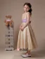 Sleeveless Sash Taffeta Flower Girl Dress