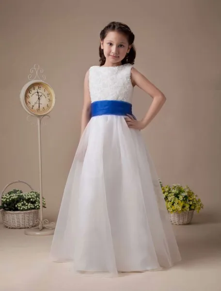 Sweet White Soft Organza Flower Girl Dress