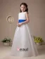 Sweet White Soft Organza Flower Girl Dress