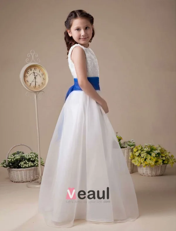 Sweet White Soft Organza Flower Girl Dress