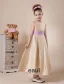 Simple Sleeveless Ankle Length Sash Flower Girl Dress