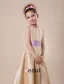 Simple Sleeveless Ankle Length Sash Flower Girl Dress