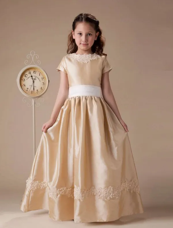 Taffeta Flower Girl Sash