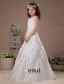 White Satin Sleeveless Satin Flower Girl Dress