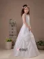 White Satin Sleeveless Satin Flower Girl Dress