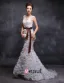 2015 Trumpet / Mermaid Scoop Neck Floor-length Long Pierced Tulle Wedding Dress With Sequins