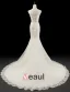 Charmantes Robe De Mariage Sirène Perles Appliques En Cristal Guillotine Robe De Mariée